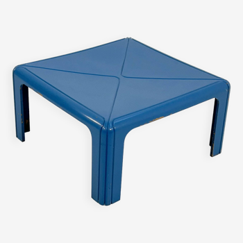 Table basse bleue modèle 4894 par Gae Aulenti pour Kartell, 1970