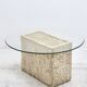 side table in travertine