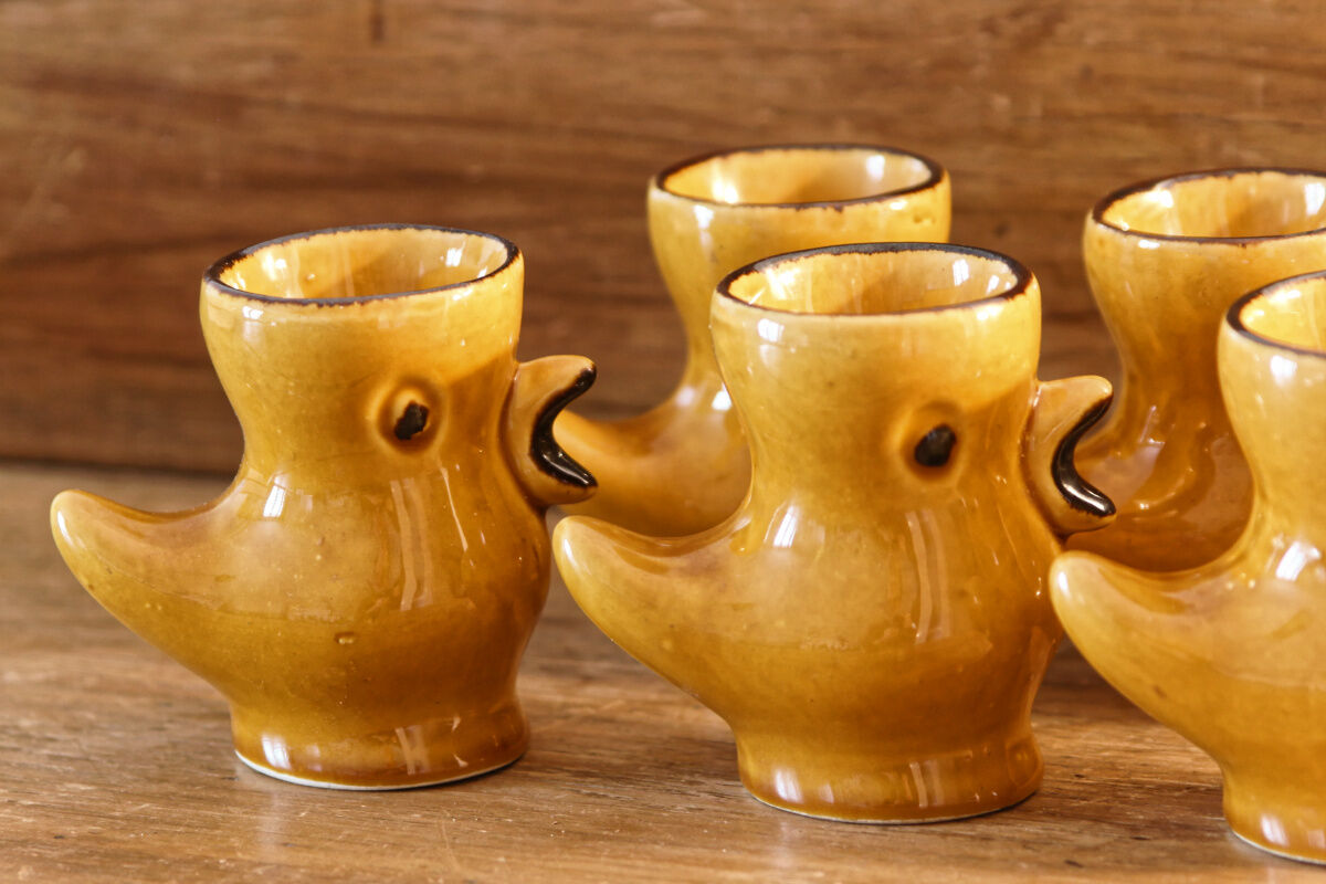 Set of 6 chicken cockerels