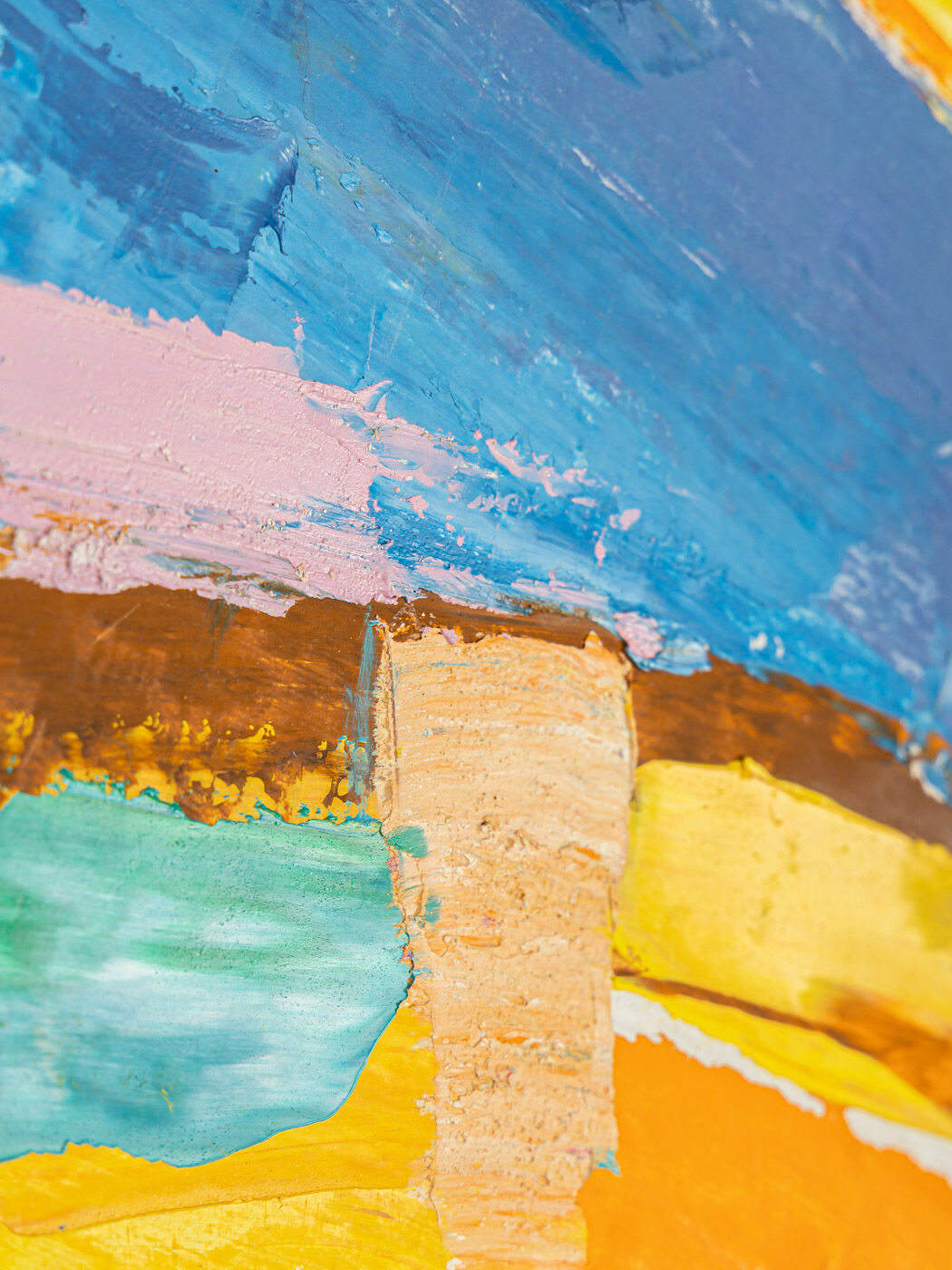 Heißer Tag, Acrylic on Cardboard, 82 x 68 cm