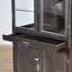 Polished iron medicine cabinet, 1950s