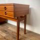 Enfilade teak tv cabinet chest of drawers 6 drawers year 1960 - width 154 cm
