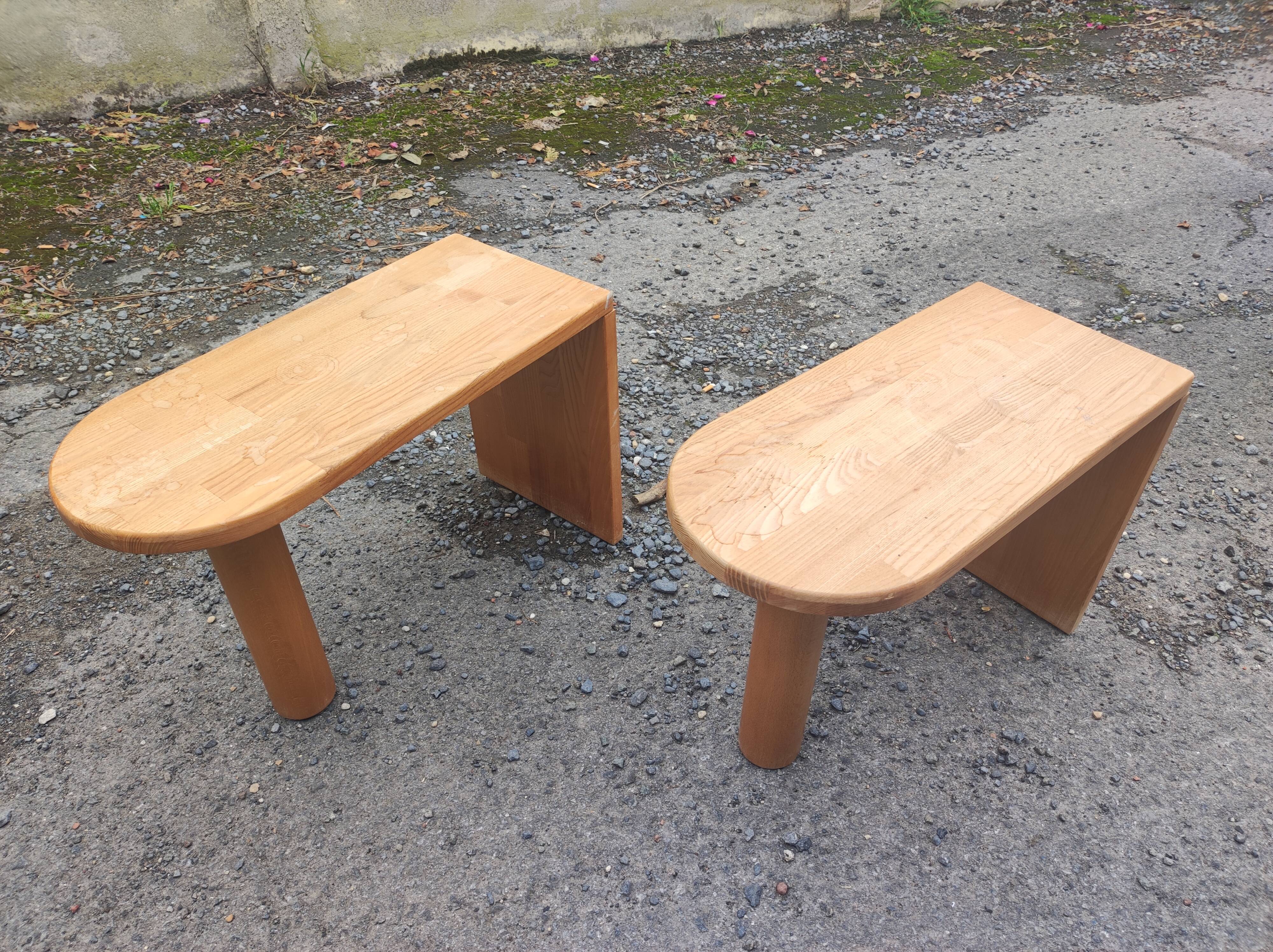 Bench table end of sofa wood Scandinavian design