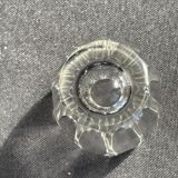 Liquor cabaret - Art Deco - Blown and cut crystal, mahogany or ebony macassar and stainless steel