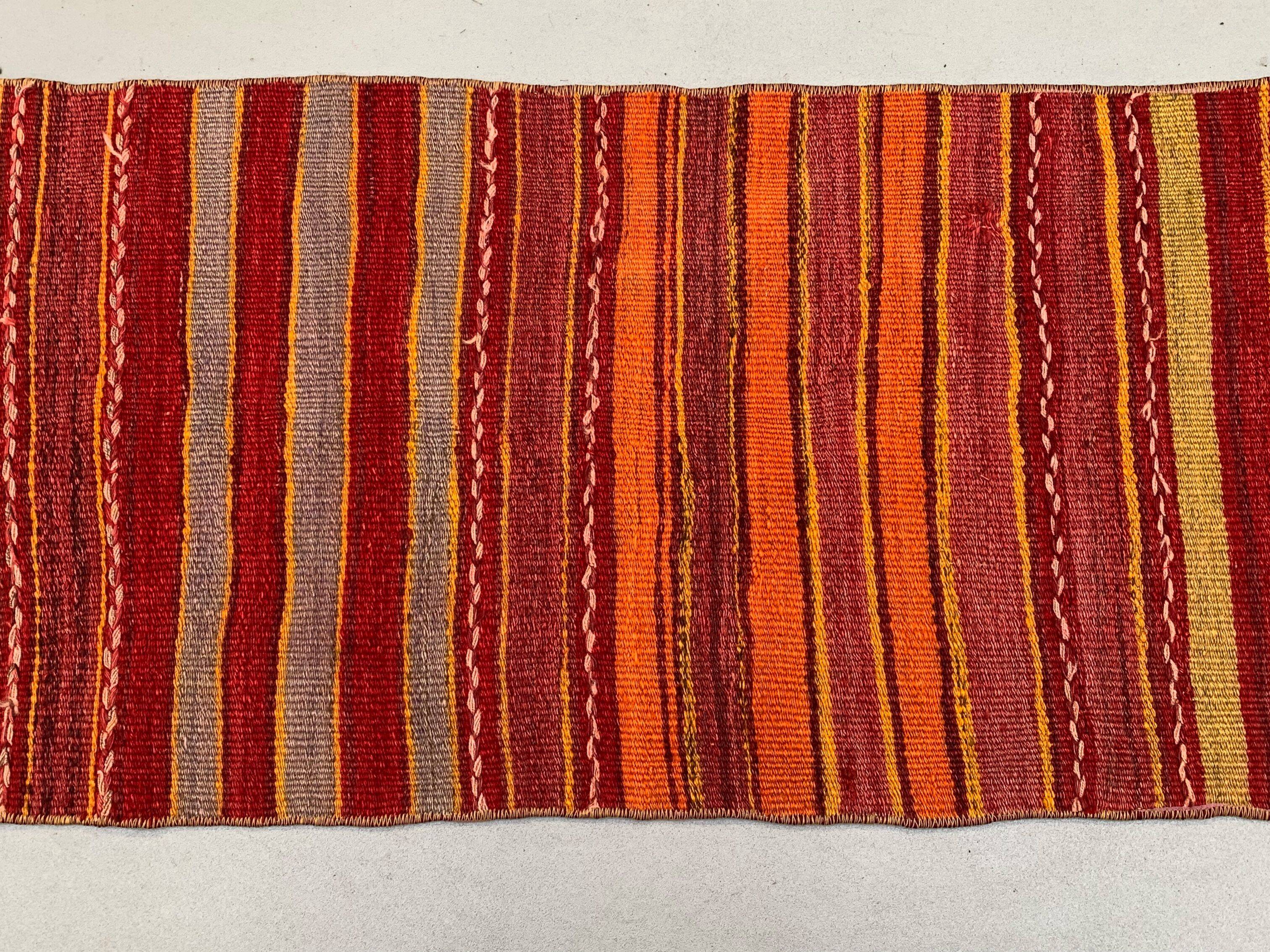 Old Turkish narrow Kilim Runner 405x49 cm shabby chic, vintage kelim