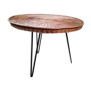 table à manger rotin