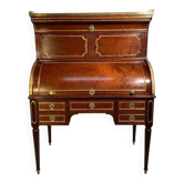 Exquisite Louis XVI period mahogany cylinder desk