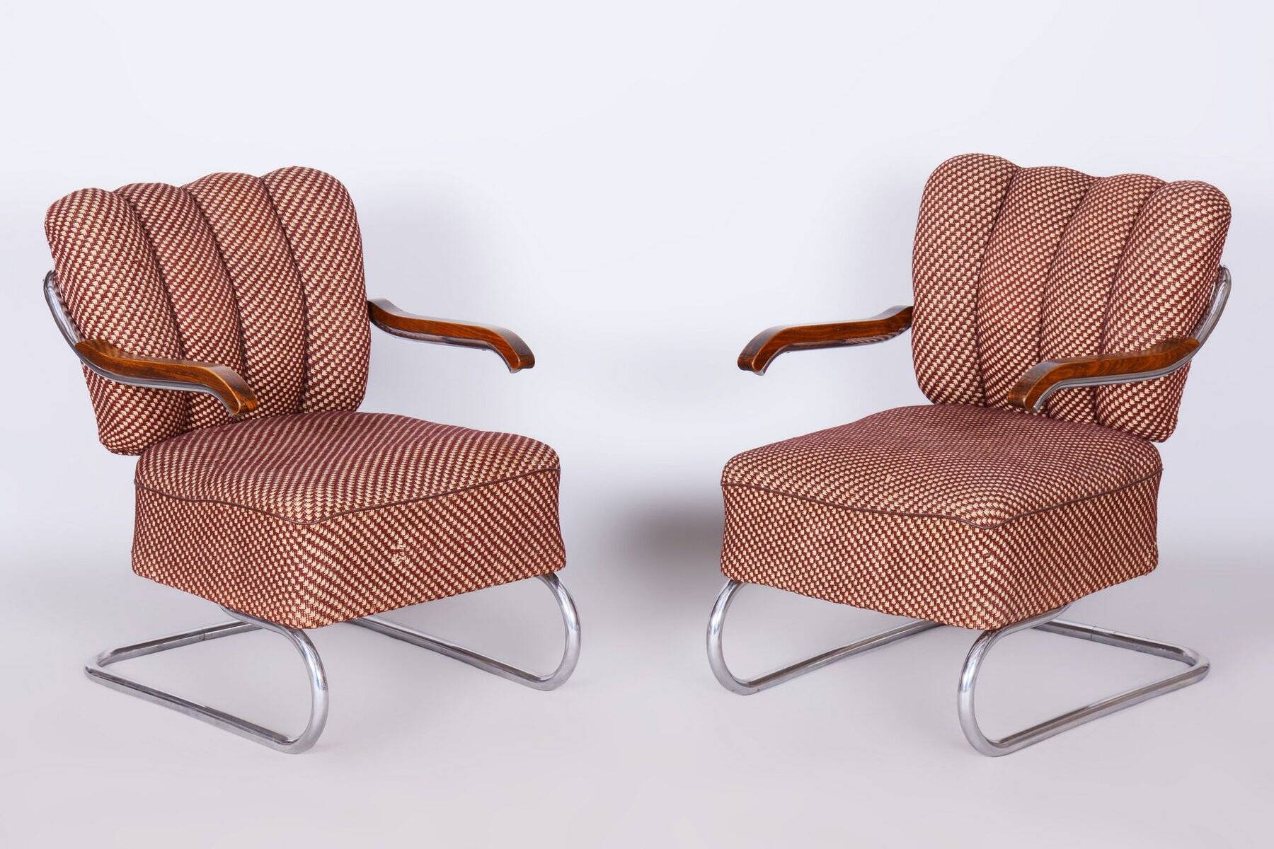 Set of Bauhaus Armchairs by O. Zoufalý, 1930s