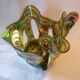 Large Makora handmade glass vase from the 70s