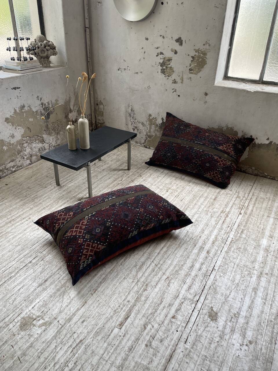 Paire de coussins XXL Kilim vintage