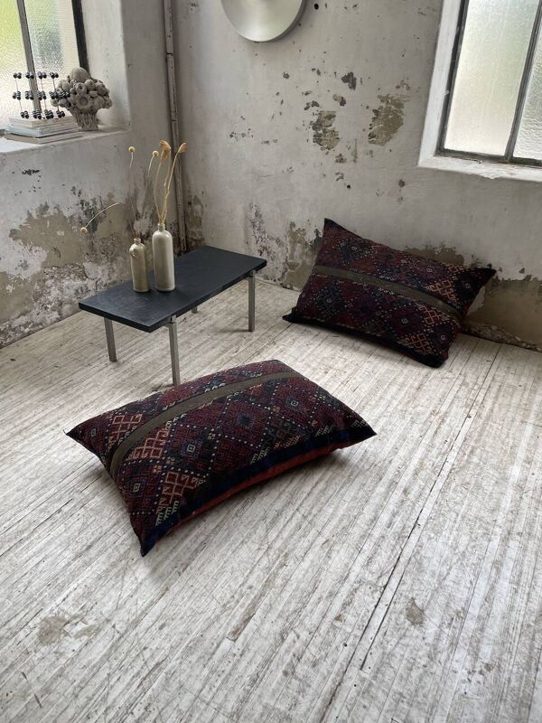 Paire de coussins XXL Kilim vintage