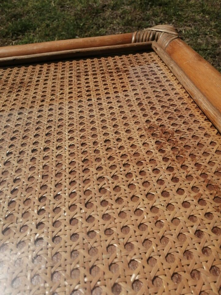 Cannage coffee table