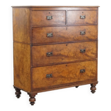 Large early 19th century English antique chest of drawers