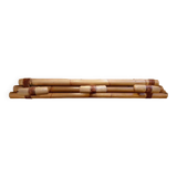 Rattan wall-mounted coat rack