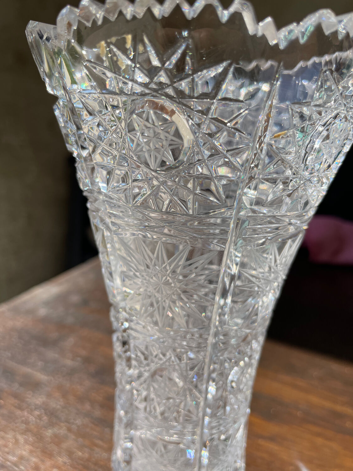 Vintage Bohemian Crystal Vase