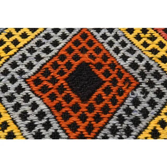 1970s Vintage Turkish Hand-Knotted Wool Cotton Yellow Area Rug 175x234