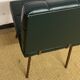 Chaise en Skaï vert, années 60