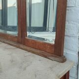 Miroir triptyque art déco chêne