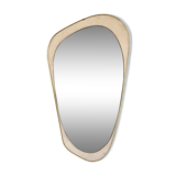 Asymmetrical gold wall mirror rearview mirror