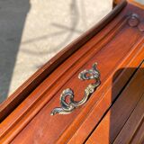 Paire de tables de chevet AMEUBLEMENT NF à 3 tiroirs style Louis XV