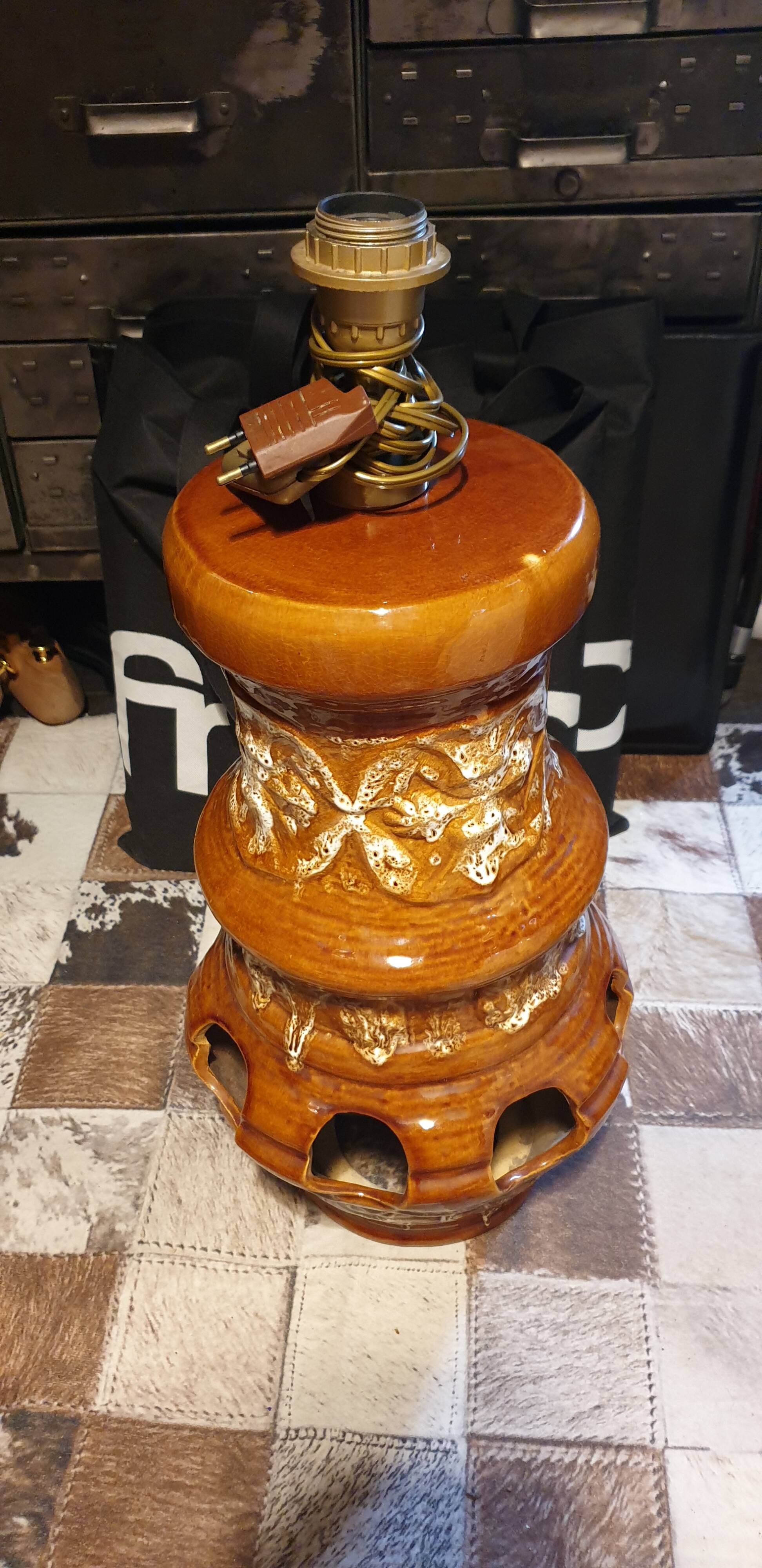 Seventies ceramic lamp