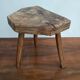 Vintage tripod stool or mini side table in solid ash