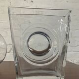 Trio of vintage molded glass vases from the 70s