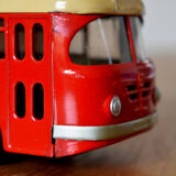 2th century painted sheet metal bus