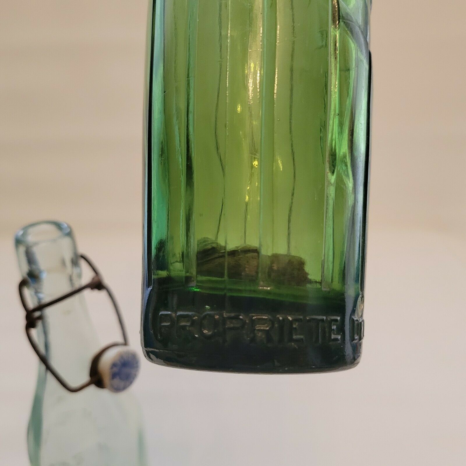 Set of 3 old bottles lemonade / water / beer / soda