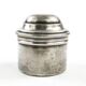 Eclectic pill box, silver-plated brass, Poland, 19th century