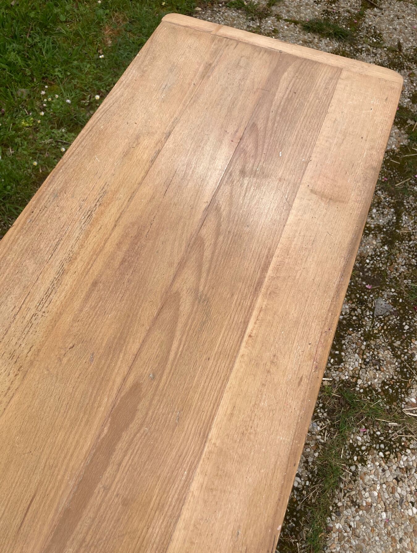 Antique solid wood desk