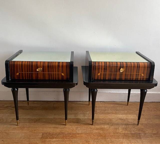 Pair of vintage bedside tables