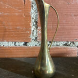 Vintage Gold Metal MCM Bud Soliflore Vase