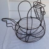 Old metal egg basket
