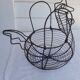 Old metal egg basket