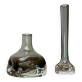 Vases en verre allemands du milieu du siècle de Gral, années 1960, ensemble de 2