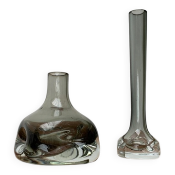 Mid-century German glass vases by Gral, 1960s, set of 2.