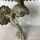 Art Deco style fish wall light in silver metal
