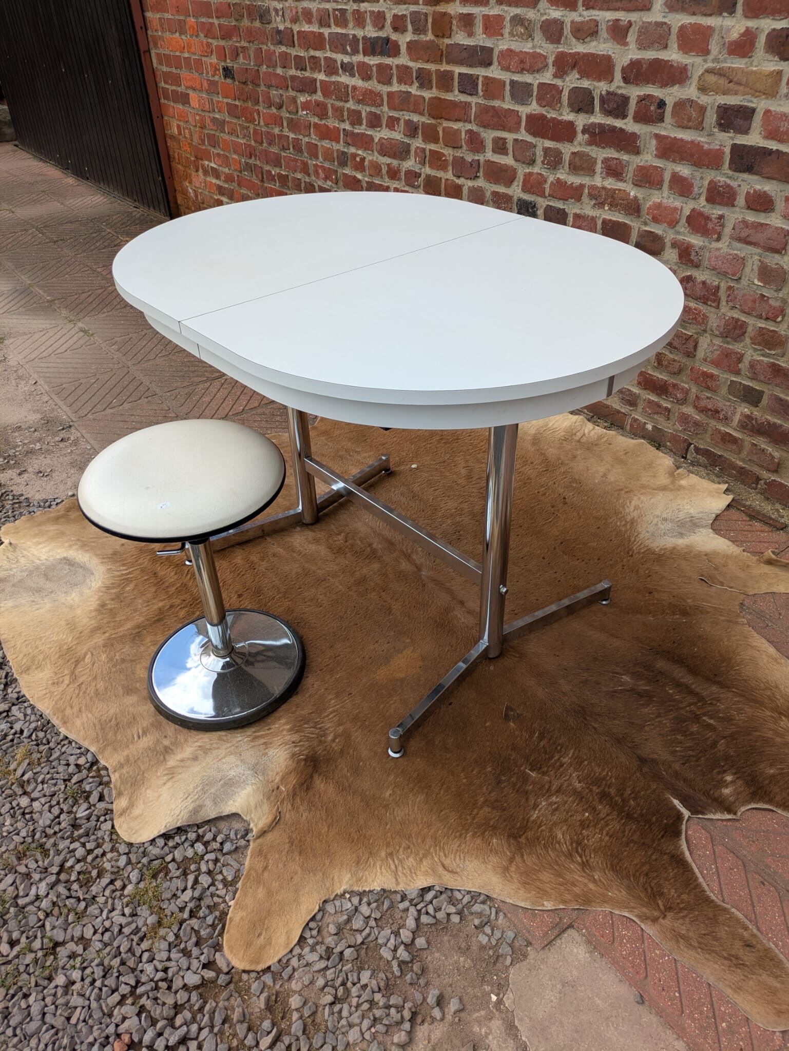 Table ronde extensible