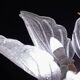 Elegant Murano Candlestick with 5 Leaves in Grit