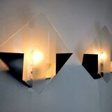 Pair of wall lamps "Rombo" by Miguel Milá, Spain, 1980