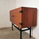 Petit buffet teck et métal, années 70