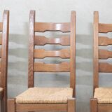 Set of 6 Vintage Razor Blad Chairs
