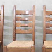 Lot de 6 chaises vintage Razor Blade