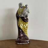 Virgin and Child in 18th century Nevers earthenware