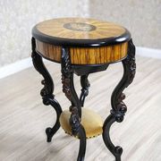 Inlaid Sewing Table in Various Woods, 1890s