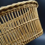 Basket or old wicker laundry basket