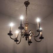 Vintage six-arm chandelier, 1970's.