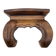 Carved wooden opium holder, traditional Asian style.