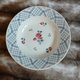 6 mismatched antique deep plates